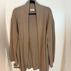 Aritzia Tan Women's cashmere Cardigan
